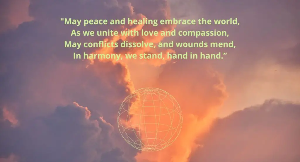 Prayer for World Peace and Healing