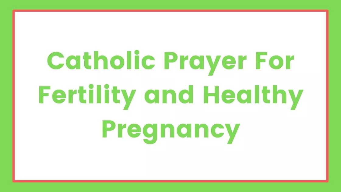 Prayer For Fertility Catholic Images