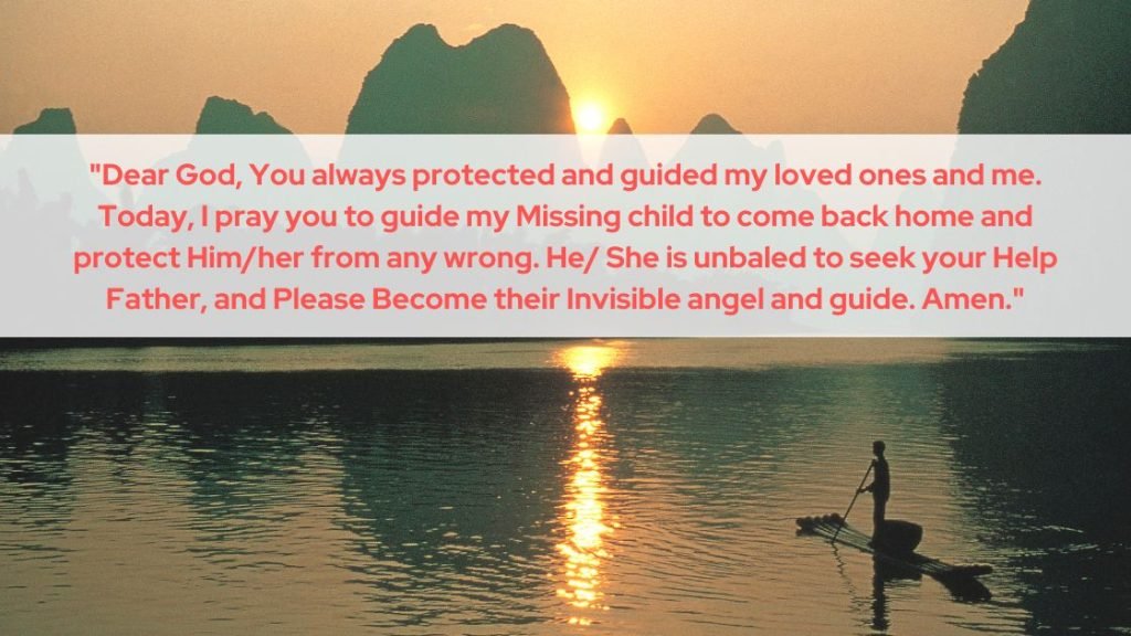 Prayer For Missing Child Images