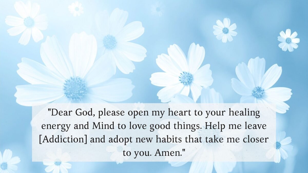 Addiction Prayer to God Images