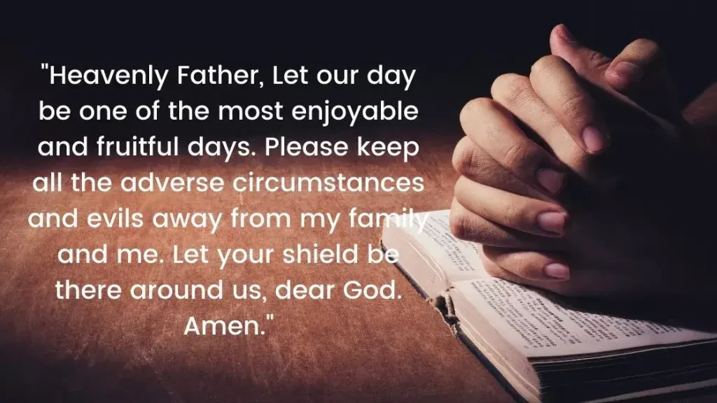 Morning Prayer for Protection Images