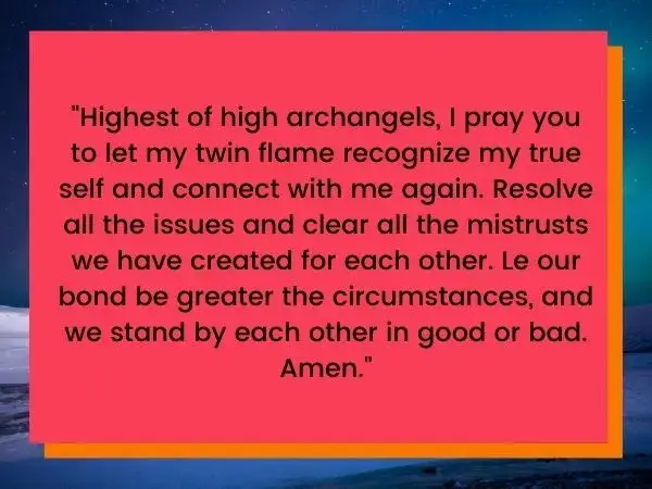Twin Flame Prayer Images