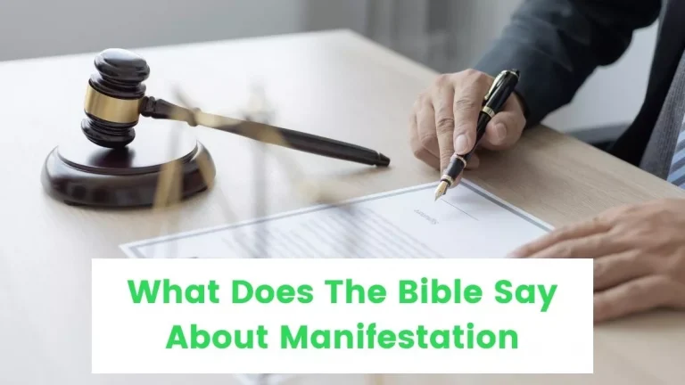 What Does The Bible Say About Manifestation