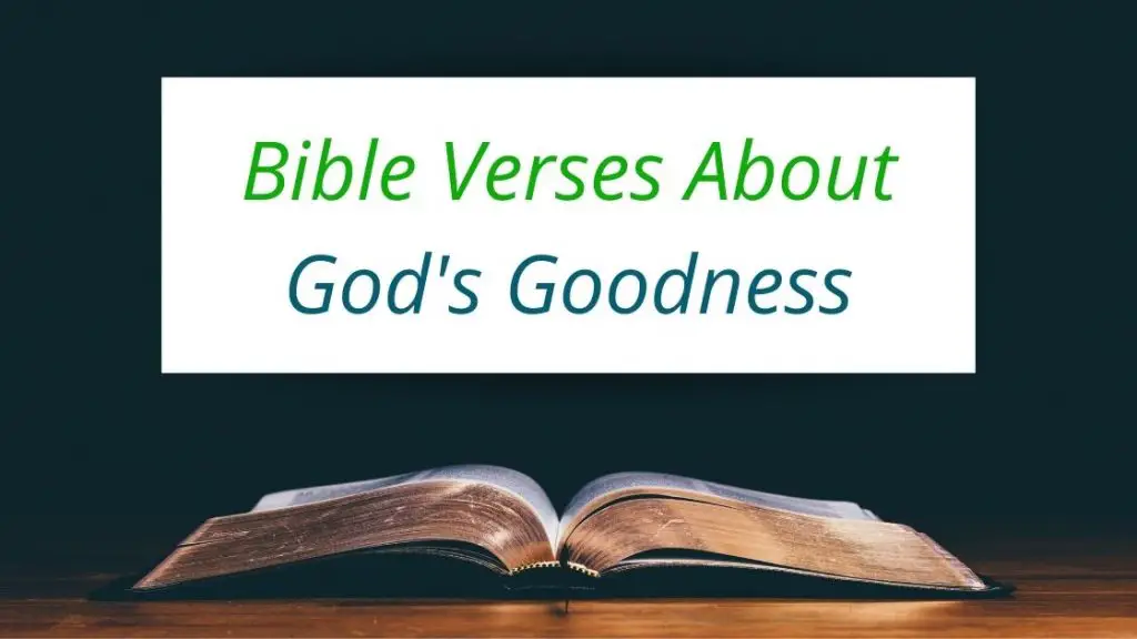 Bible Verses About Goodness of God Images