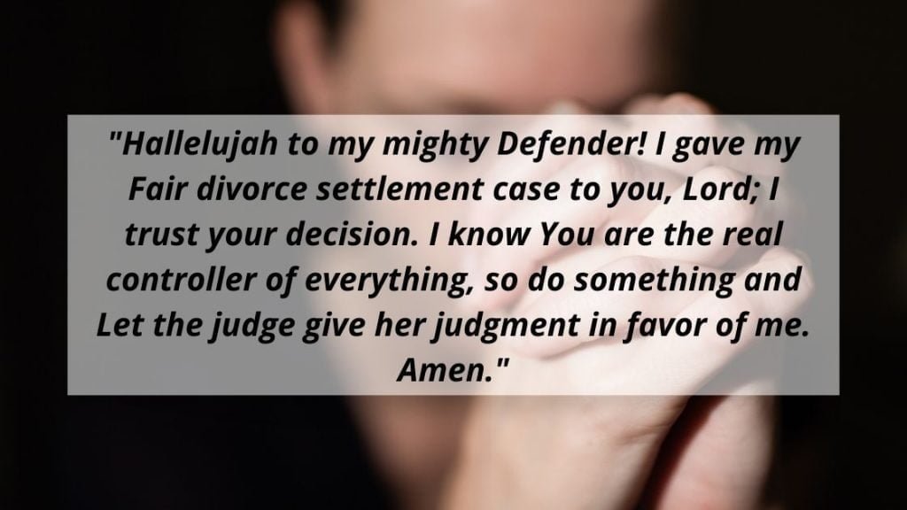 Prayer For Divorce Settlement Images