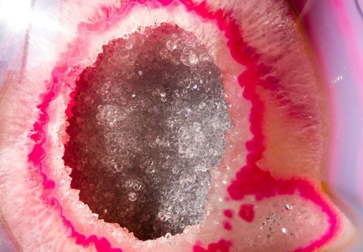 Pink Mose Agate Crystals for Constipation Images