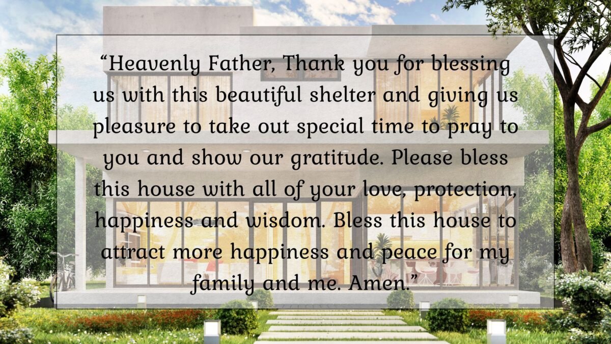 Christian House Blessing Prayer Images