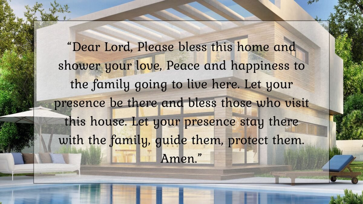 Christian House Blessing Prayer Images