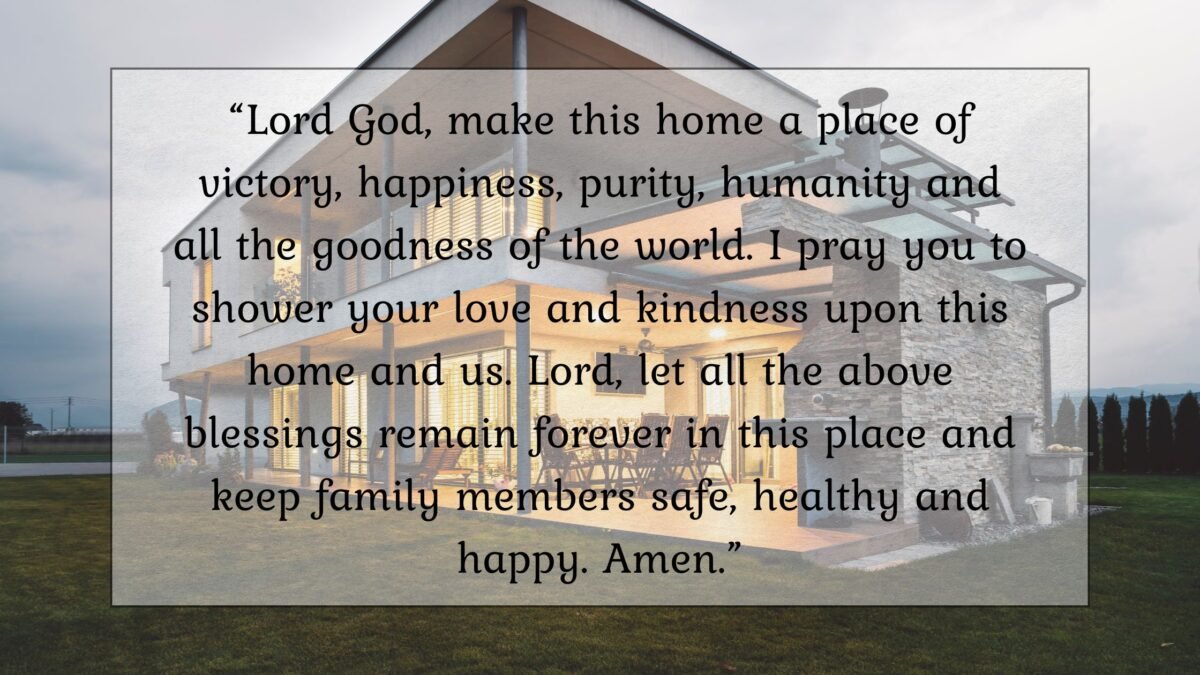 Christian House Blessing Prayer Images