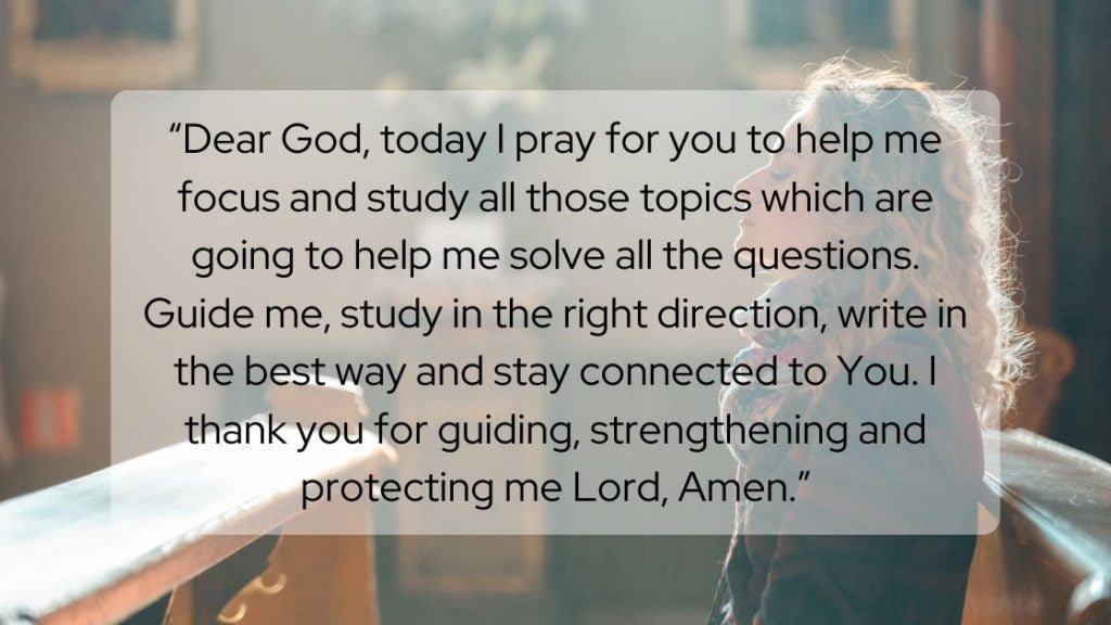 Prayer for Good Exam Results Images