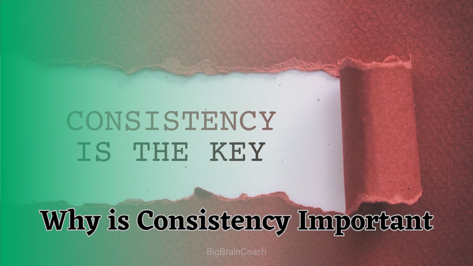 Why is Consistency Important