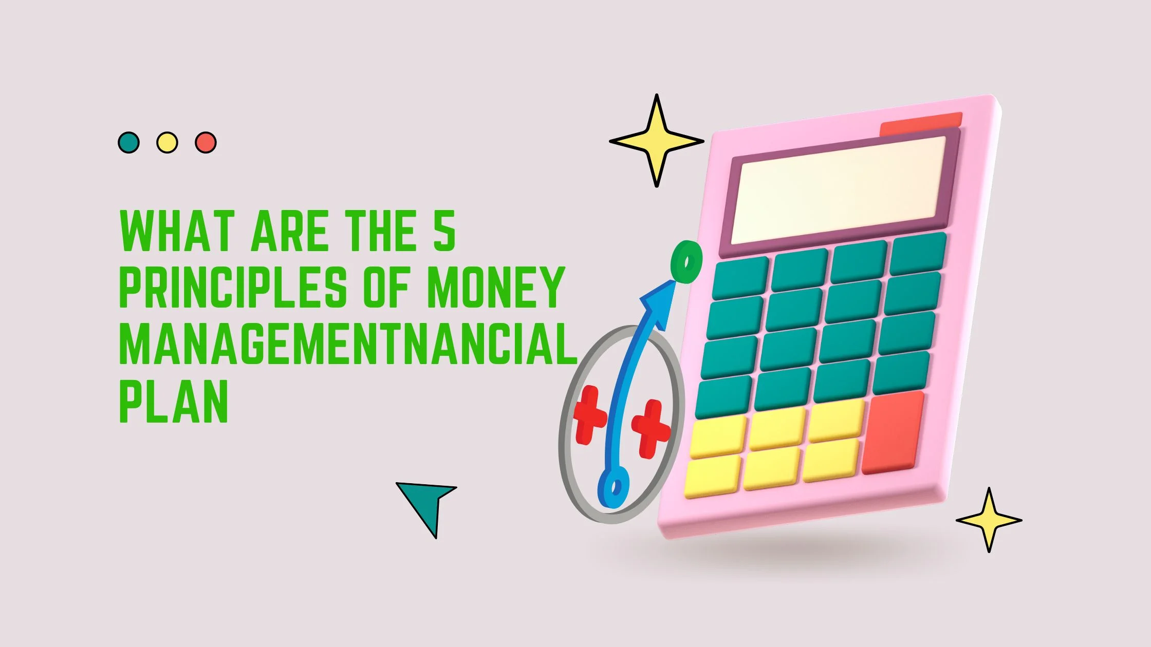 What are The 5 Principles of Money Management