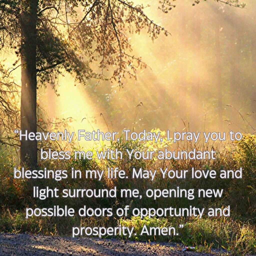 Short Prayers for Blessings