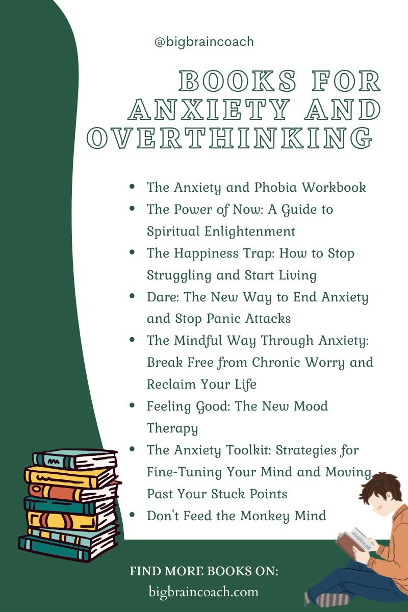 Best Books for Anxiety and Overthinking for mental clarity and healing