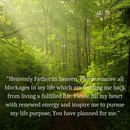 Prayer to Remove Blockages