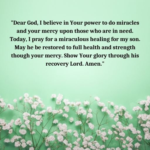 Miracle Healing Prayer for My Son