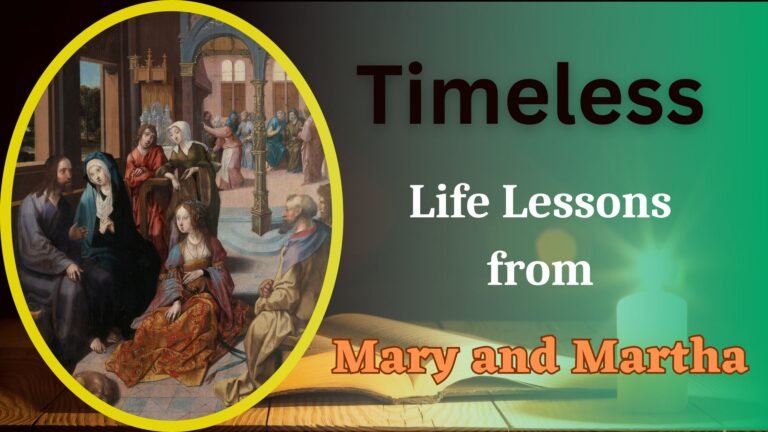 Lessons from Mary and Martha . A Picture of Mary and Martha around Jesus.