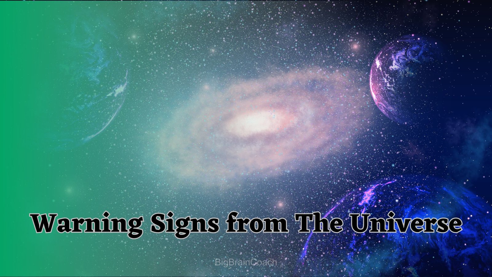 Warning Signs from The Universe