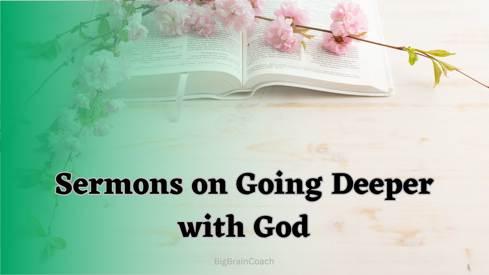 Sermons on Going Deeper with God